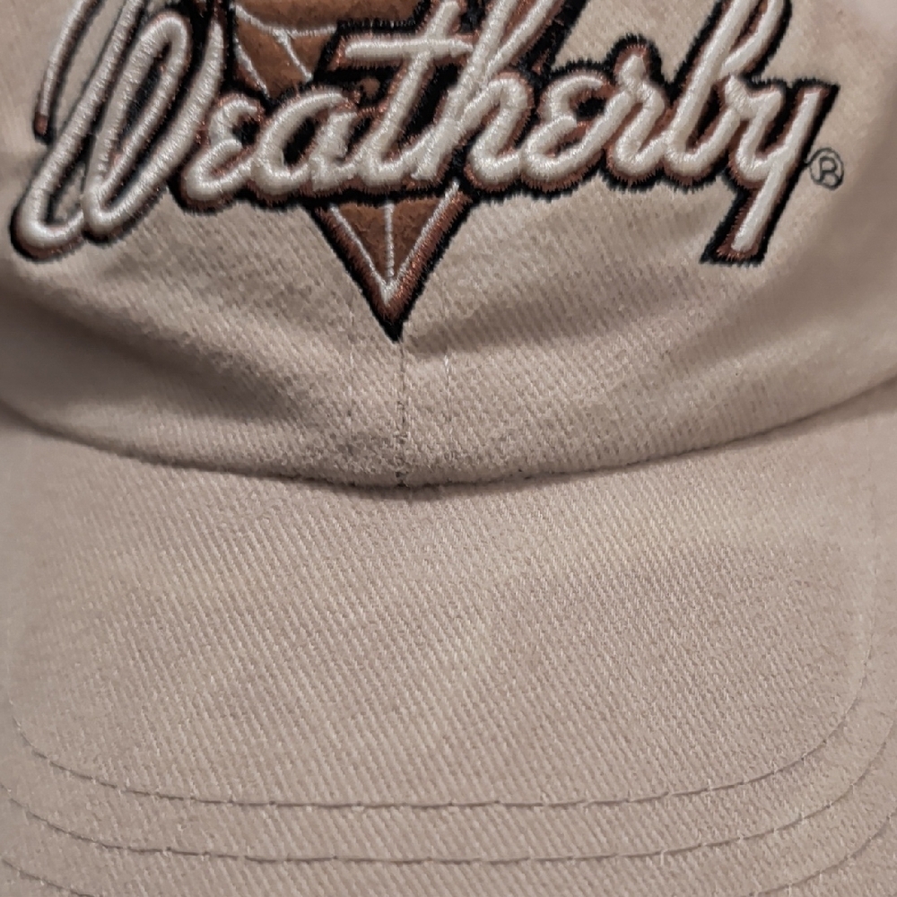 Beige and Brown Weatherby Firearms Men's Hat - Picture 6 of 6